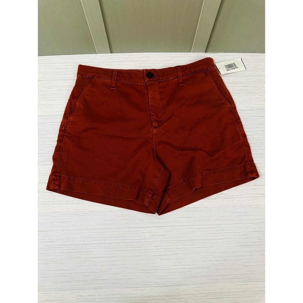 AG Adriano Goldschmied The Caden Short Tailored Rust Red Cotton Lyocell Size 27